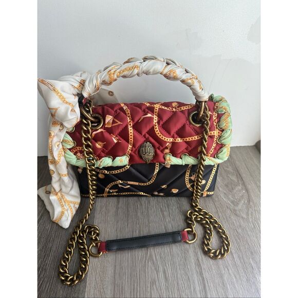 KURT GEIGER LONDON Kensington Quilted Nylon Scarf Handle Shoulder Bag $245 - Picture 3 of 9
